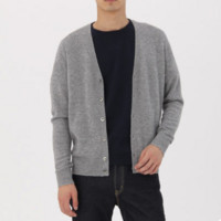 無印良品  無印良品 MUJI M7AA012 男士牦牛绒羊毛开衫