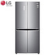 LG F528S13 双风系十字四门冰箱 530L （银色）