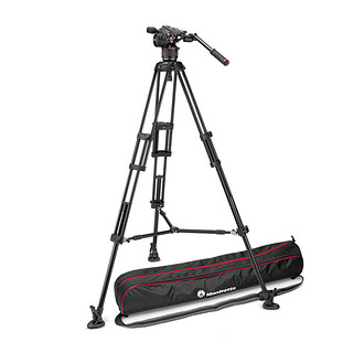 Manfrotto 曼富图 MVKN8TWINM 碳纤维摄像三脚架云台套装