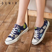 Semir 森马 1D018410049 女士帆布鞋