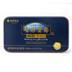 七彩云南 尚品小金沱 普洱熟茶 3g*15粒*5盒 *2件