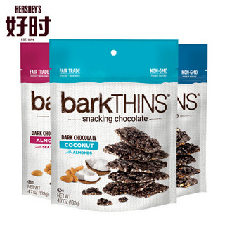 HERSHEY'S 好时 barkTHINS黑巧克力果仁薄脆小黑片