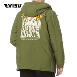 EVISU 18AW 男士佛头印花外套 1EAOTM8CT716XX