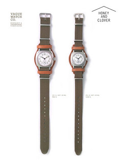 VAGUE WATCH CO. COUSSIN MIL 男女复古手表 带皮套