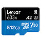 Lexar 雷克沙 633x MicroSDXC UHS-I U3 A2 TF存储卡 512GB