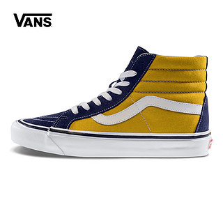 VANS 范斯 18Q308U0695VN0A38GF SK8-HI 男女款板鞋 (黑色/红色)