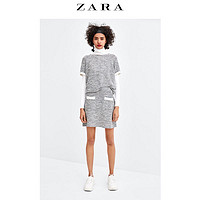 ZARA 01971802021 女士提花粗花呢短裙