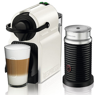 中亚Prime会员：NESPRESSO 奈斯派索 Inissia 胶囊咖啡机+Aeroccino3 电动奶泡机 白色