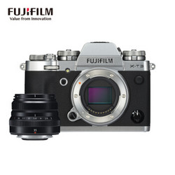 FUJIFILM 富士 X-T3 XF35 F2 微单 银色机身+VG-XT3手柄套装（含2块电池）2610万像素 30张/秒连拍 4K