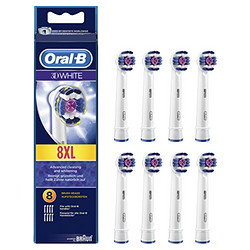 Oral-B 欧乐B 3D White 美白型刷头 8支装 *2件