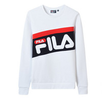 FILA F11U848261F W系列 中性卫衣 (标准白-WT、170/92A/M)