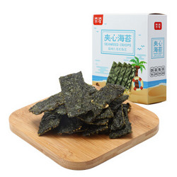 京东自有品牌  京淳  扁桃仁夹心海苔 40g