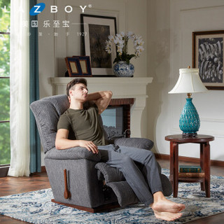 Lazboy 乐至宝 LZ.516 单椅懒人功能沙发 (单人、布艺实木、深海蓝)
