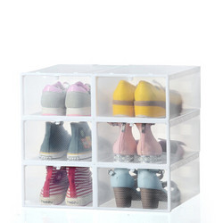 安布安奇 透明塑料鞋盒 12个 30.5x21.5x12cm