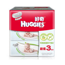 HUGGIES 好奇 银装 婴儿湿巾 80片 3包*12+婴儿湿巾单包*5