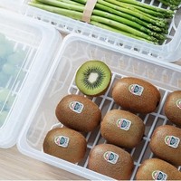 Tenma天马株式会社可沥水冰箱收纳盒果蔬食物保鲜盒厨房整理塑料盒子带盖可叠加