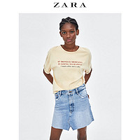 ZARA TRF 女装 牛仔迷你裙 04365211400