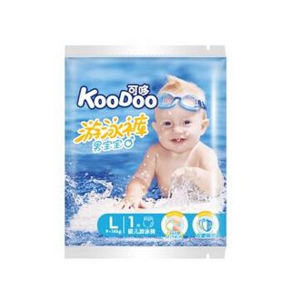 KooDoo 可哆 婴儿一次性防水纸尿裤 L码 1片 *10件