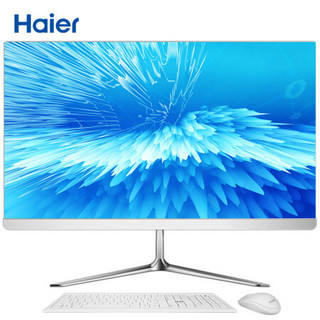 Haier 海尔 天越X7 21.5英寸轻薄微边一体机商用办公台式电脑（J3160 4G 120G 双频WIFI 无线键鼠）