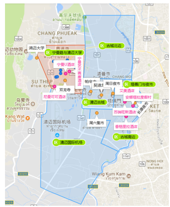 全国多地-泰国清迈5-7天（直飞往返，住4-5星酒店）