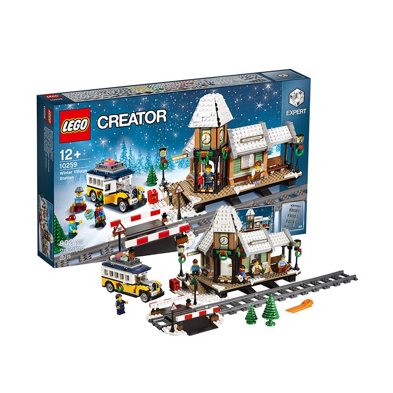 lego乐高creator创意百变系列10259冬季村庄火车站