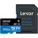 历史低价：Lexar 雷克沙 633x MicroSDXC UHS-I U3 A2 TF存储卡 512GB