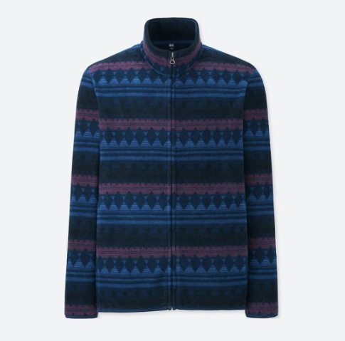 uniqlo 优衣库 411328 男士印花摇粒绒夹克