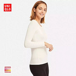 女装 HEATTECH圆领T恤(长袖) 408236 优衣库UNIQLO