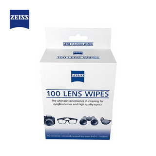 蔡司 ZEISS 专业光学试镜纸 擦镜纸 眼镜 相机镜头 镜片 清洁湿巾 100片装