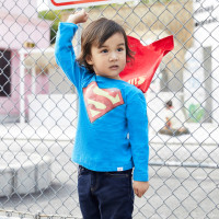 GAP 盖璞 DC正义者联盟系列 男幼童纯棉披风式T恤 *3件