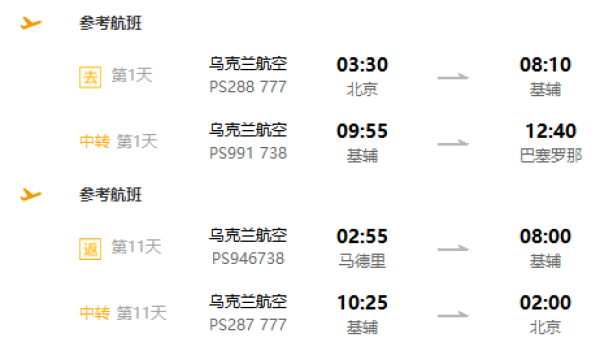 芬兰/伊比利亚航空等执飞，全程四星酒店！北京/上海/南京-西班牙+葡萄牙11天9晚跟团游