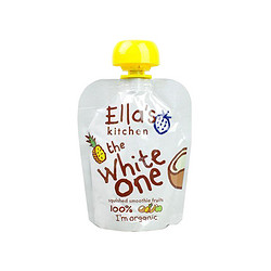 Ella's kitchen 艾拉的厨房 有机白色香蕉苹果菠萝椰汁混合果泥 90g *11件