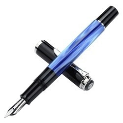 Pelikan 百利金 Classic M205 钢笔 F尖 蓝色大理石