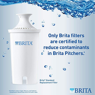 BRITA 碧然德 标准版 净水壶替换滤芯 6只装