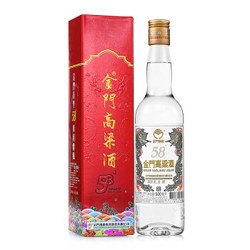 金门高粱 58度白金龙 清香型白酒 500ml *2件