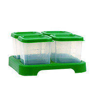 Green Sprouts美国小绿芽玻璃储存盒120ml（4oz）*4个