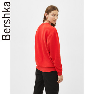 Bershka 巴适卡 01944111600 女士宽松卫衣 (XS-S、红色)