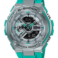 值友专享：CASIO 卡西欧 G-SHOCK 爵士乐概念 GST-410-2AJF 男士双显运动腕表