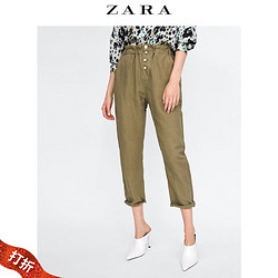 ZARA 07818496506 女装 纸袋腰身裤子