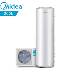 美的( Midea) 200升白色空气能热水器 蓝钻内胆   KF66/200L-TM