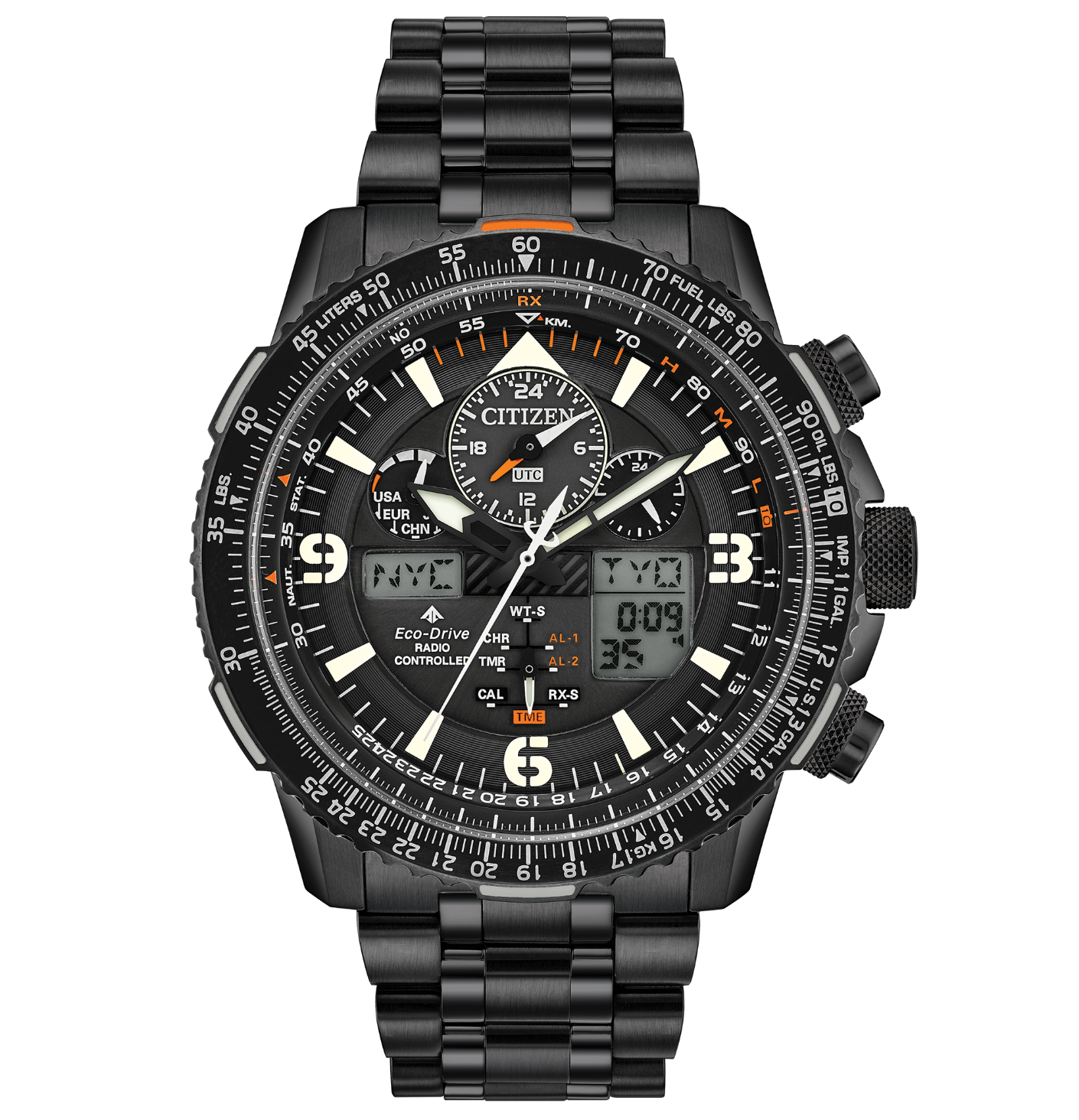 citizen西铁城promasterskyhawkat空中之鹰jy807551e男士光动能腕表