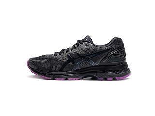 ASICS 亚瑟士 GEL-NIMBUS 20 1012A037-001 女士反光夜跑鞋 黑紫色