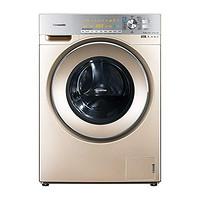 Panasonic 松下 10公斤 变频带烘干 滚筒洗衣机 XQG100-EG129 光动银除菌除螨金色