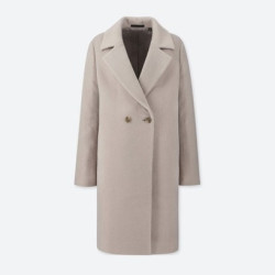 优衣库 UNIQLO 优衣库 409862 女士羊毛混纺大衣