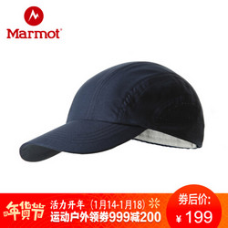 marmot/土拨鼠  2018新品户外休闲舒适透气防晒帽子S16370 暗蓝 可调节