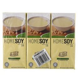 马来西亚进口 家乡豆奶 Homesoy 原味豆奶 250mlx6组合装 *7件