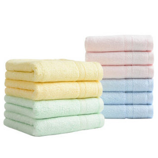 中国结 毛巾浴巾 10条装竹纤维毛巾轻柔吸水面巾 *3件