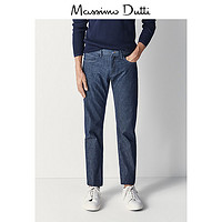 Massimo Dutti男装 合身款复古风牛仔裤 00049049405