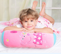 Peppa Pig 小猪佩奇 儿童长条沙发抱枕睡枕