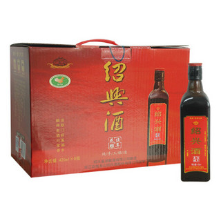 鉴湖 绍兴黄酒 手工酿造 五年花雕 425ml*8瓶 整箱装